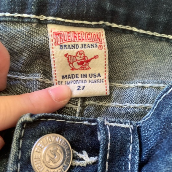 TRUE RELIGION Women’s Low Rise Semi Flare Jean Size 27 - Picture 3 of 4